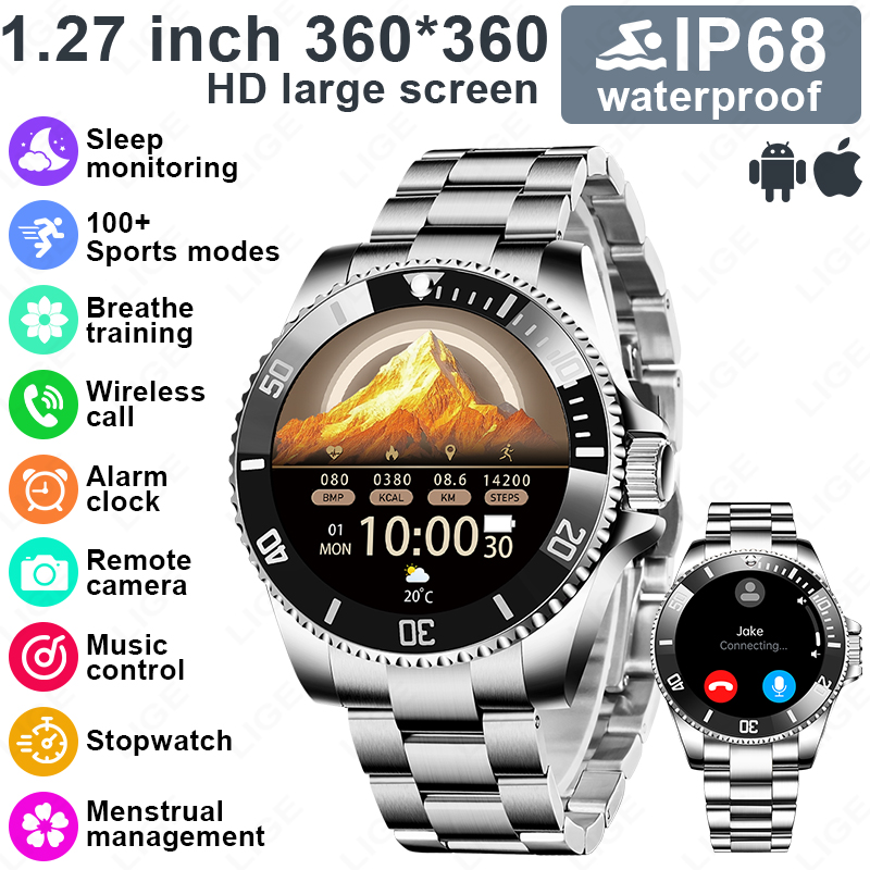 LIGE New Style Luxury Smart Wa - Korean Men Lifestyle avis et prix