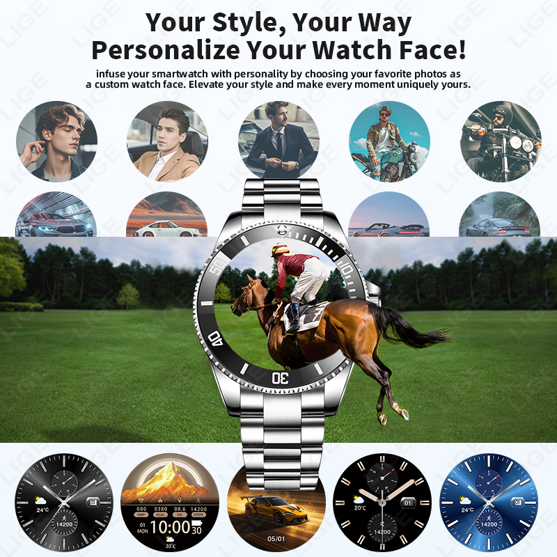 LIGE New Style Luxury Smart Wa - Korean Men Lifestyle avis et prix